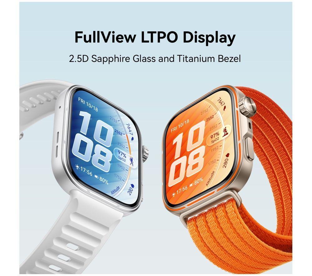 HUAWEI Watch Fit 5 Pro - Titanium White with White Woven Strap image number 12 of 12