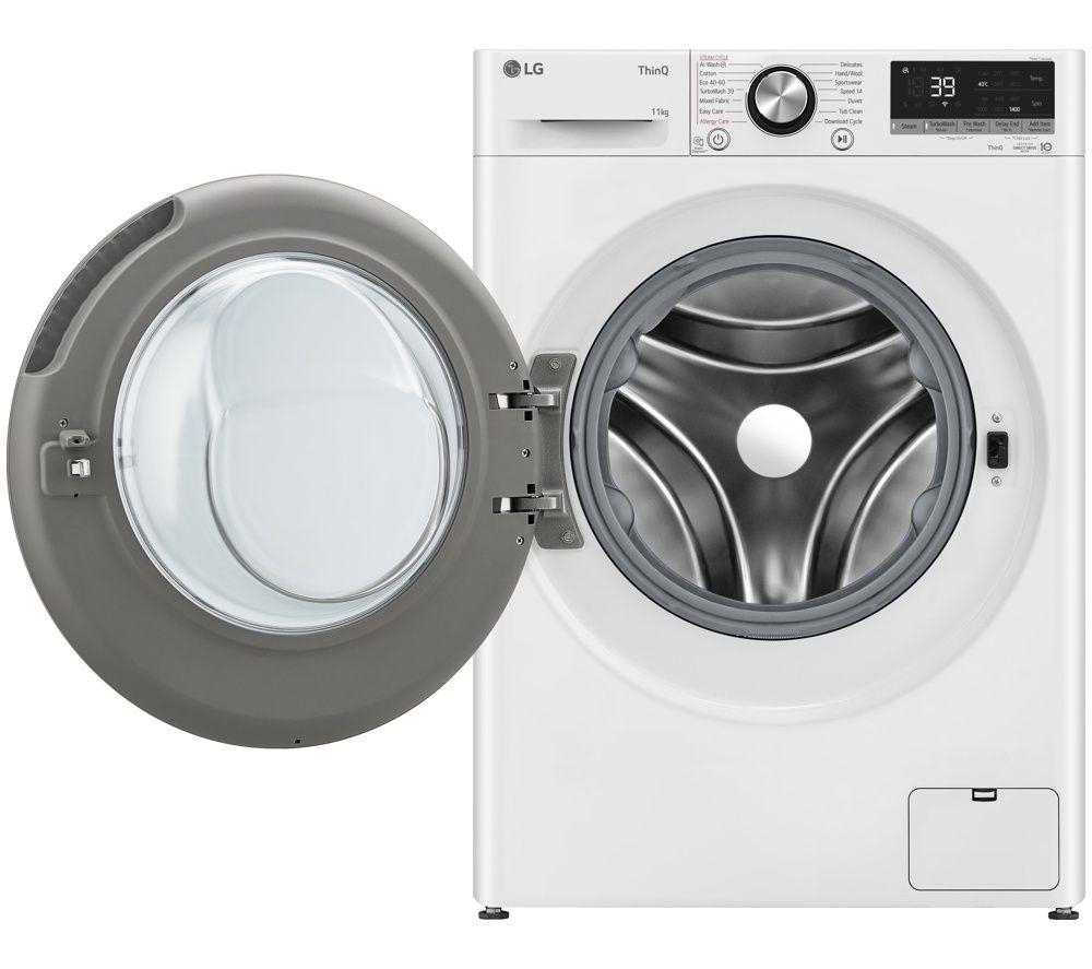 LG ELCTRNC Series 4 Pro F4Y711WBTN1 WiFi-enabled 11 kg 1400 Spin Washing Machine &ndash; White image number 6 of 10