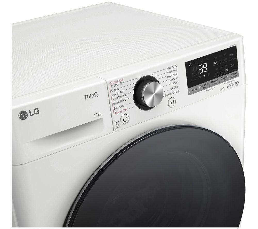 LG ELCTRNC Series 4 Pro F4Y711WBTN1 WiFi-enabled 11 kg 1400 Spin Washing Machine &ndash; White image number 8 of 10