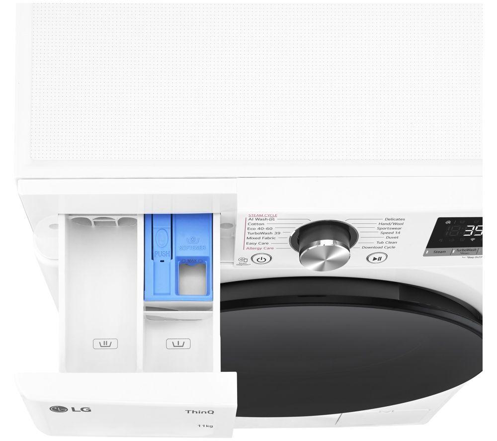 LG ELCTRNC Series 4 Pro F4Y711WBTN1 WiFi-enabled 11 kg 1400 Spin Washing Machine &ndash; White image number 10 of 10