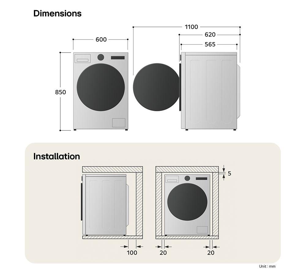 LG Series 4 Pro F4Y711WBTN1 WiFi-enabled 11 kg 1400 Spin Washing Machine &ndash; White image number 16 of 24