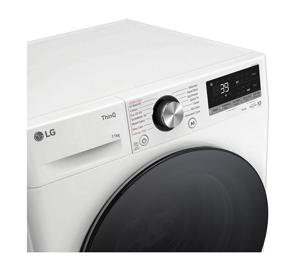 LG Series 4 Pro F4Y711WBTN1 WiFi-enabled 11 kg 1400 Spin Washing Machine &ndash; White image number 19 of 24
