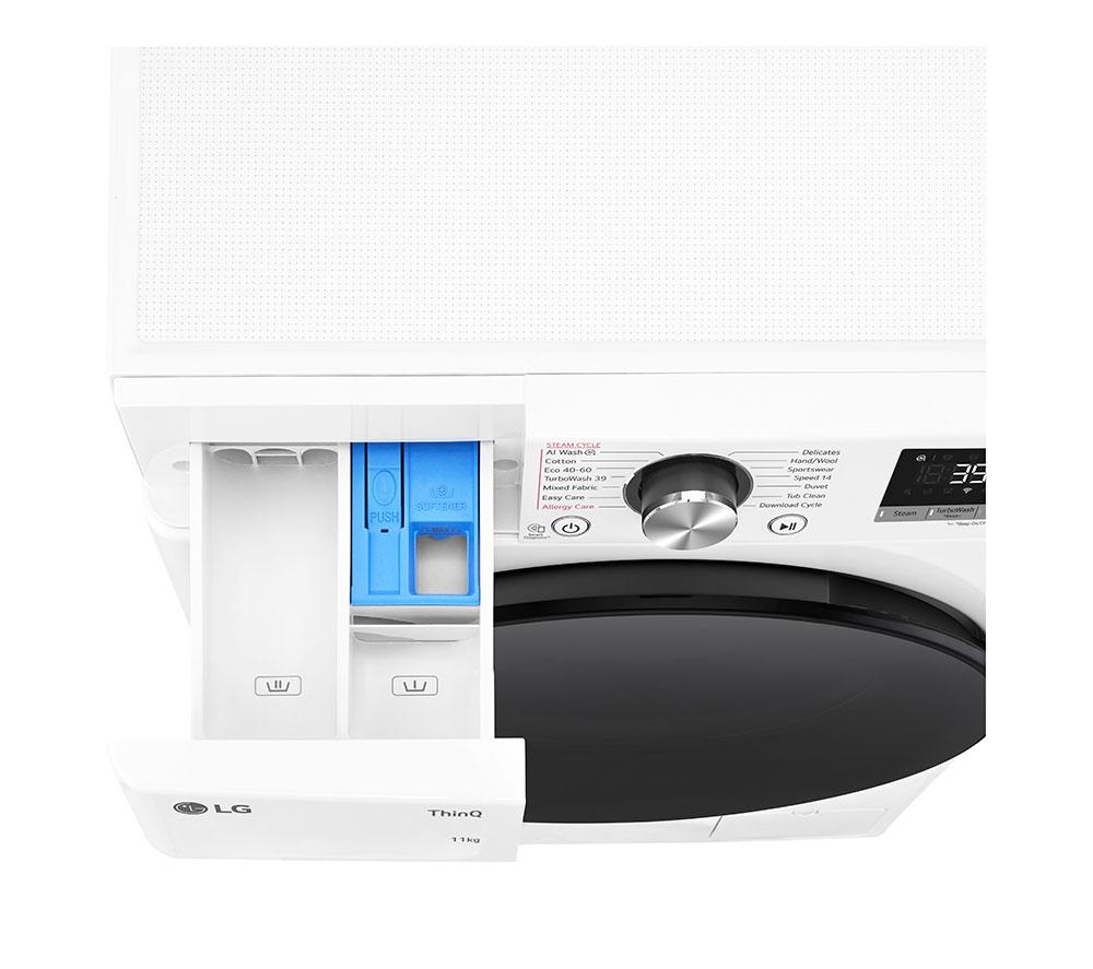 LG Series 4 Pro F4Y711WBTN1 WiFi-enabled 11 kg 1400 Spin Washing Machine &ndash; White image number 21 of 24