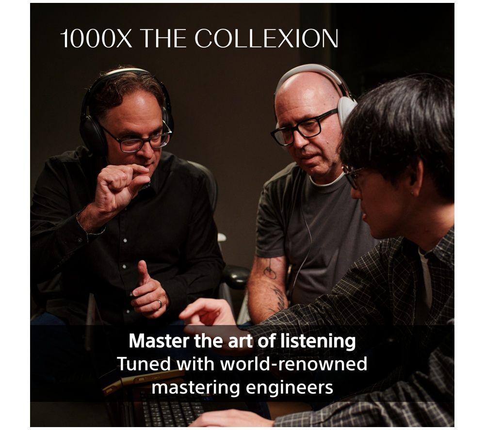 SONY 1000X THE COLLEXION Wireless Bluetooth Noise-Cancelling Headphones - Black image number 3 of 22