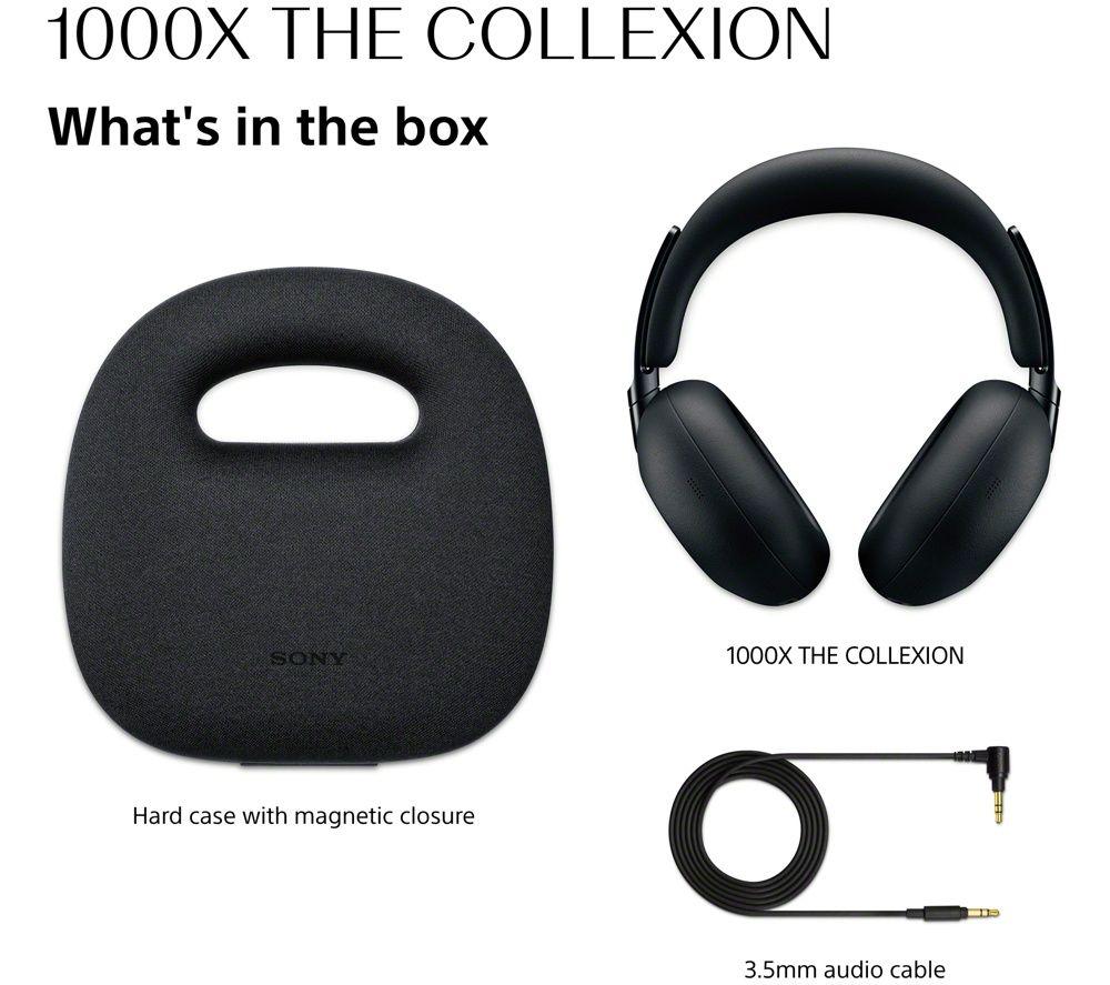 SONY 1000X THE COLLEXION Wireless Bluetooth Noise-Cancelling Headphones - Black image number 12 of 22