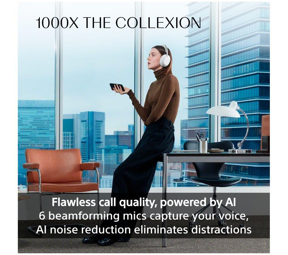 SONY 1000X THE COLLEXION Wireless Bluetooth Noise-Cancelling Headphones - Platinum image number 7 of 20