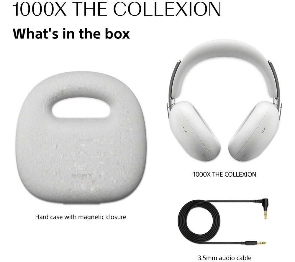 SONY 1000X THE COLLEXION Wireless Bluetooth Noise-Cancelling Headphones - Platinum image number 12 of 20