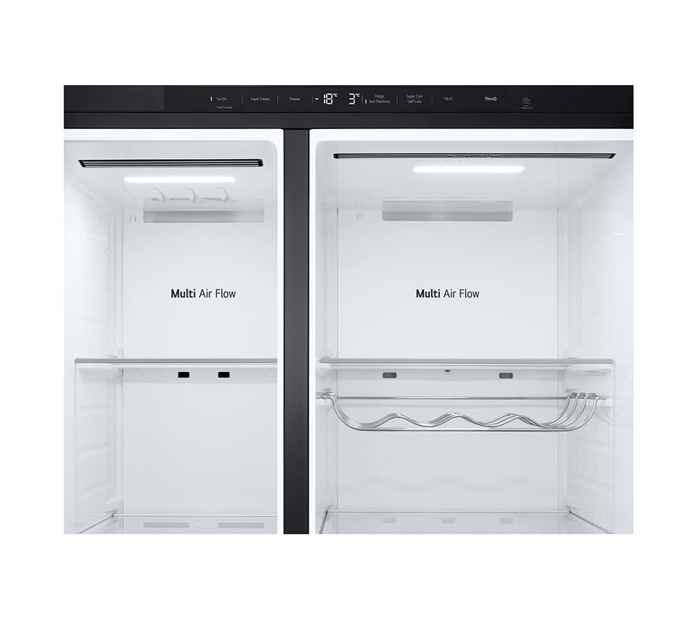 LG InstaView GSXE81EVBE American Style Smart Fridge Freezer &ndash; Essence Black Steel image number 11 of 20