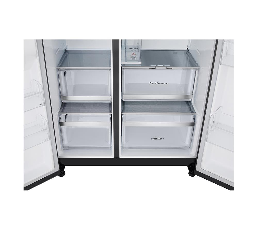 LG InstaView GSXE81EVBE American Style Smart Fridge Freezer &ndash; Essence Black Steel image number 14 of 20