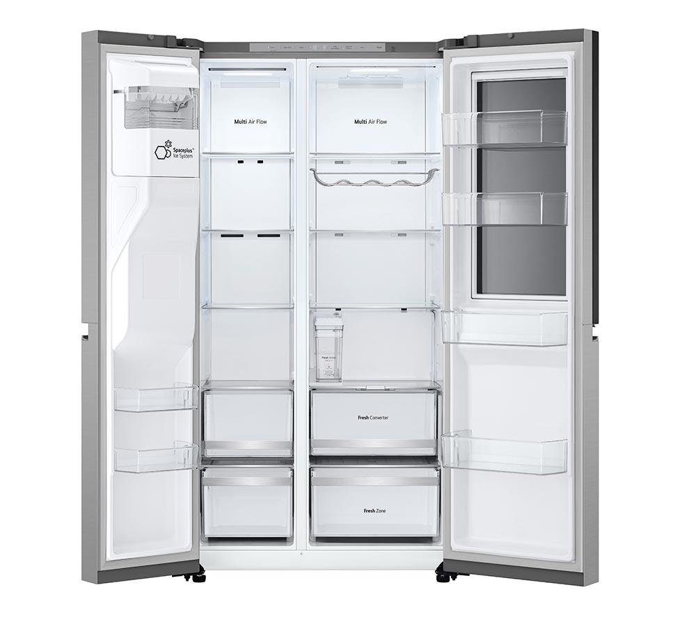 LG InstaView GSXE81PYBE American-Style Smart Fridge Freezer &ndash; Prime Silver image number 10 of 19