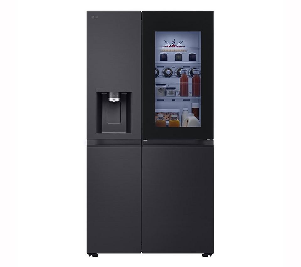 LG InstaView GSXE80EVBE American Style Smart Fridge Freezer – Essence Black Steel