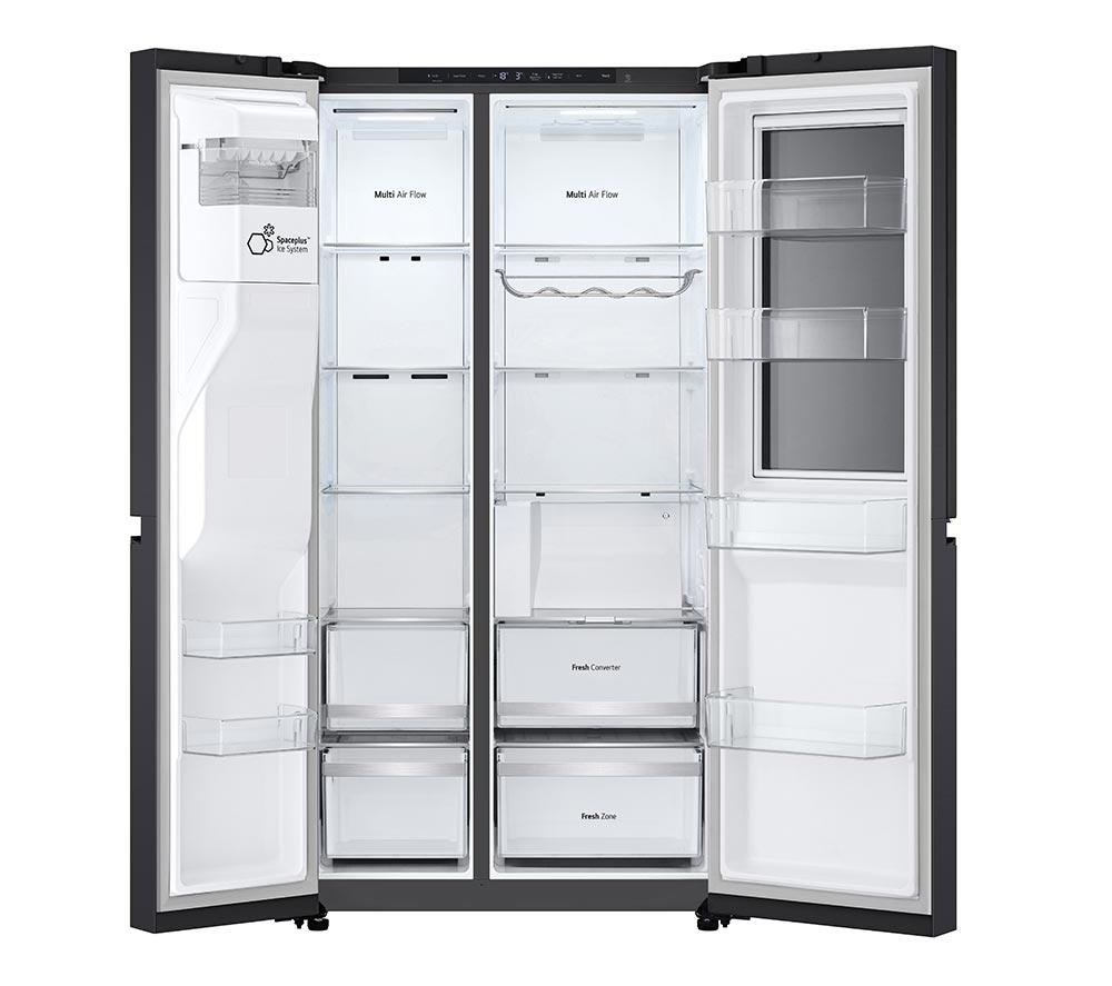 LG InstaView GSXE80EVBE American Style Smart Fridge Freezer &ndash; Essence Black Steel image number 10 of 18