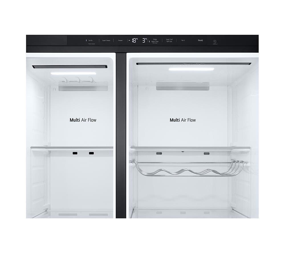 LG InstaView GSXE80EVBE American Style Smart Fridge Freezer &ndash; Essence Black Steel image number 11 of 18