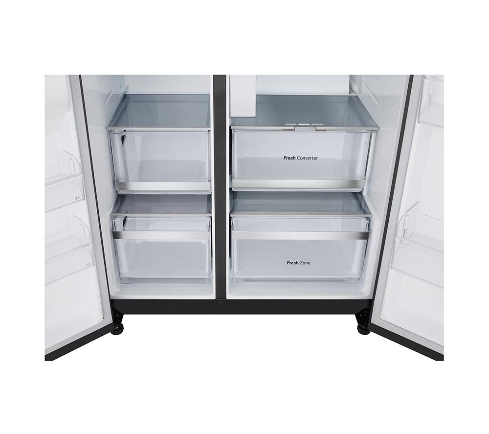 LG InstaView GSXE80EVBE American Style Smart Fridge Freezer &ndash; Essence Black Steel image number 12 of 18