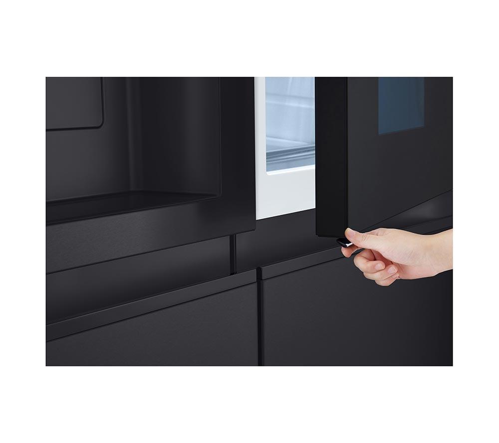 LG InstaView GSXE80EVBE American Style Smart Fridge Freezer &ndash; Essence Black Steel image number 14 of 18