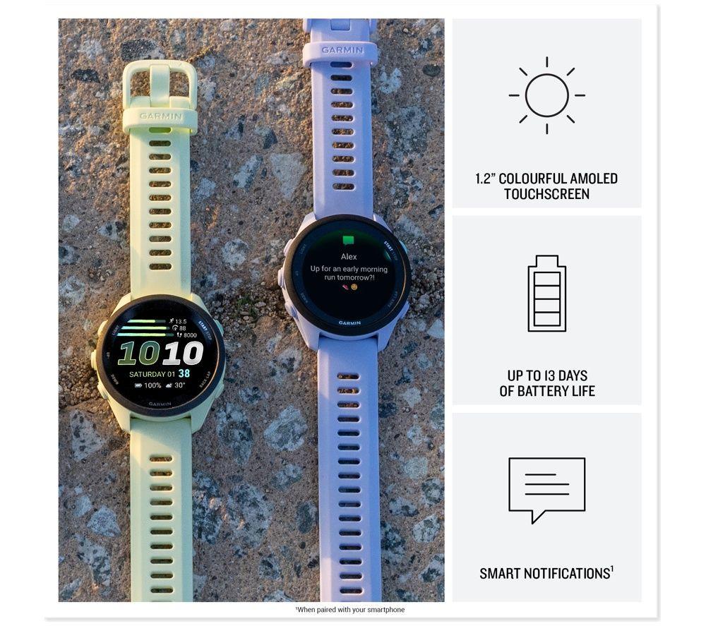GARMIN Forerunner 70 Sports Watch &ndash; Black, 43 mm image number 6 of 8