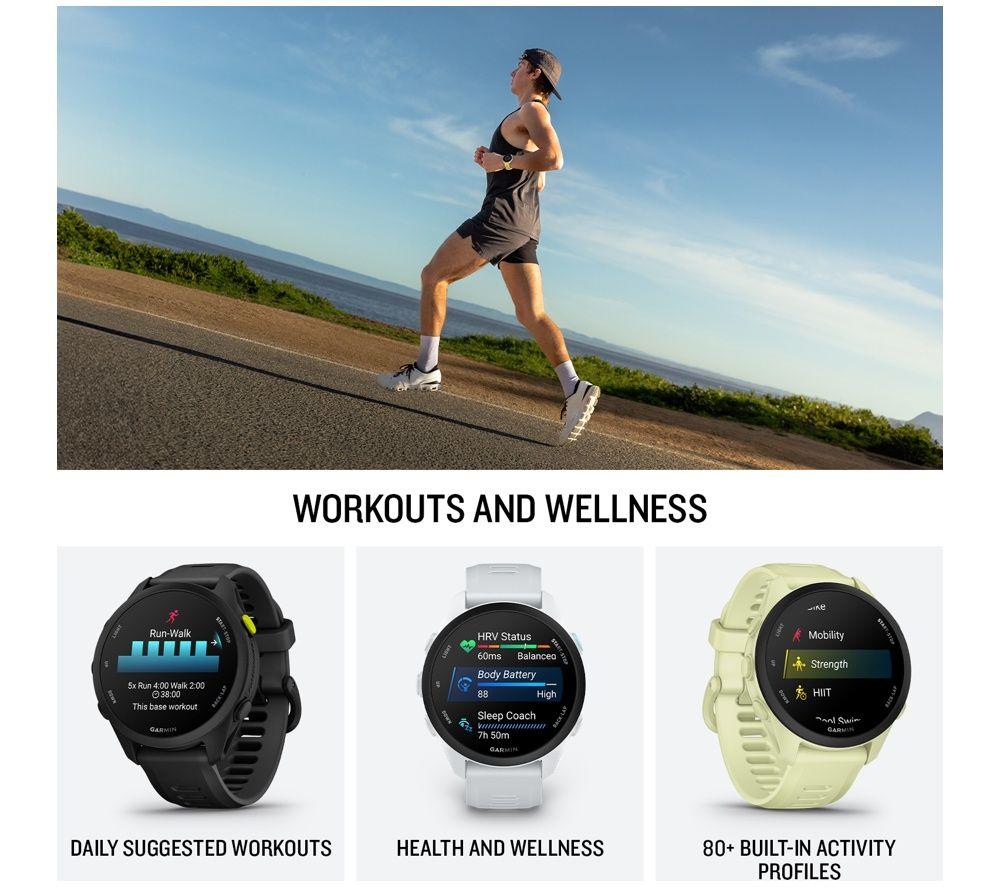 GARMIN Forerunner 70 Sports Watch &ndash; Black, 43 mm image number 7 of 8