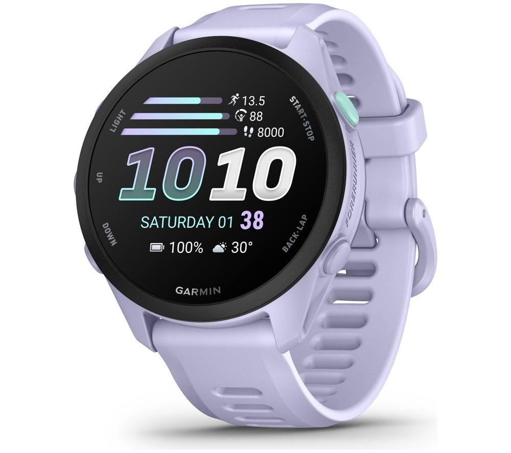 GARMIN Forerunner 70 Sports Watch Â– Cool Lavender, 43 mm