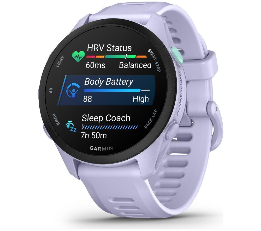 GARMIN Forerunner 70 Sports Watch &ndash; Cool Lavender, 43 mm image number 20 of 20