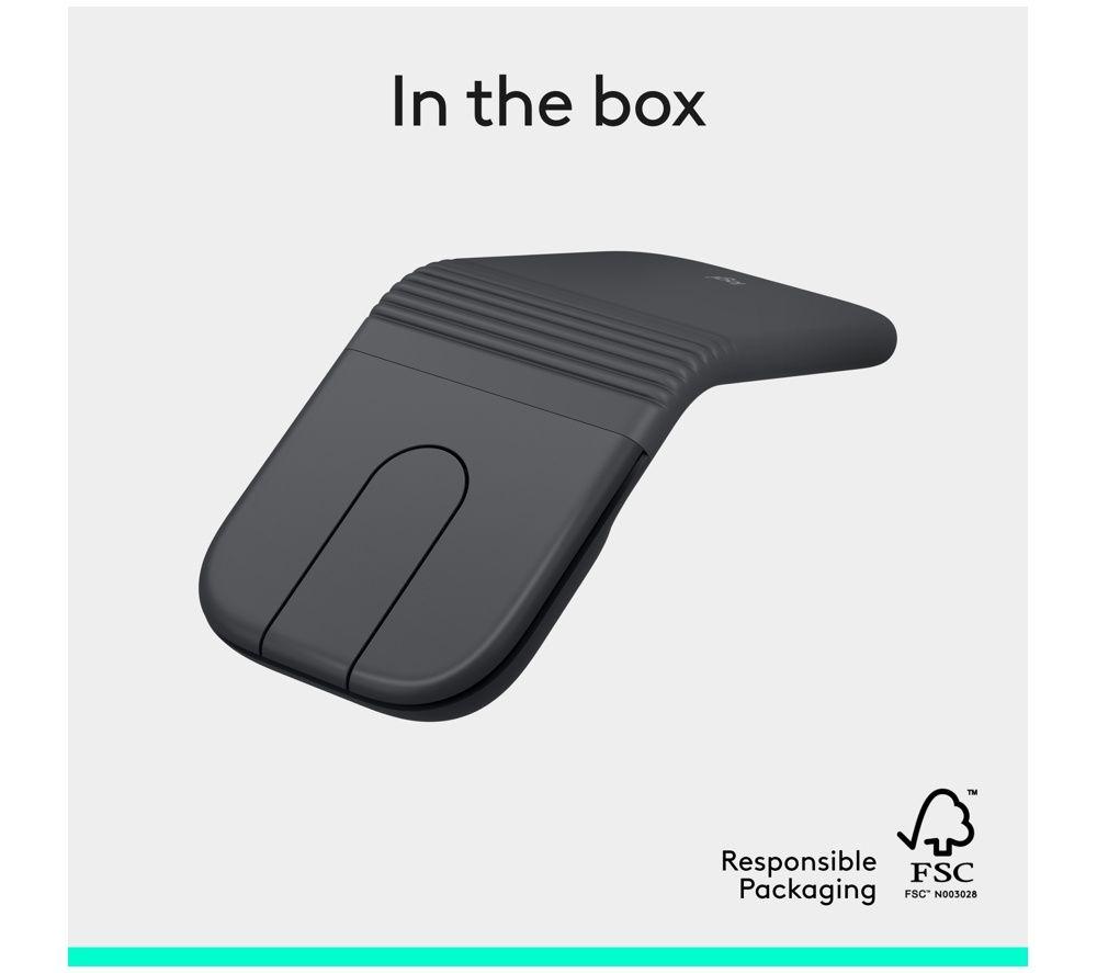 LOGITECH Mobi Fold Wireless Optical Mouse - Graphite image number 3 of 4