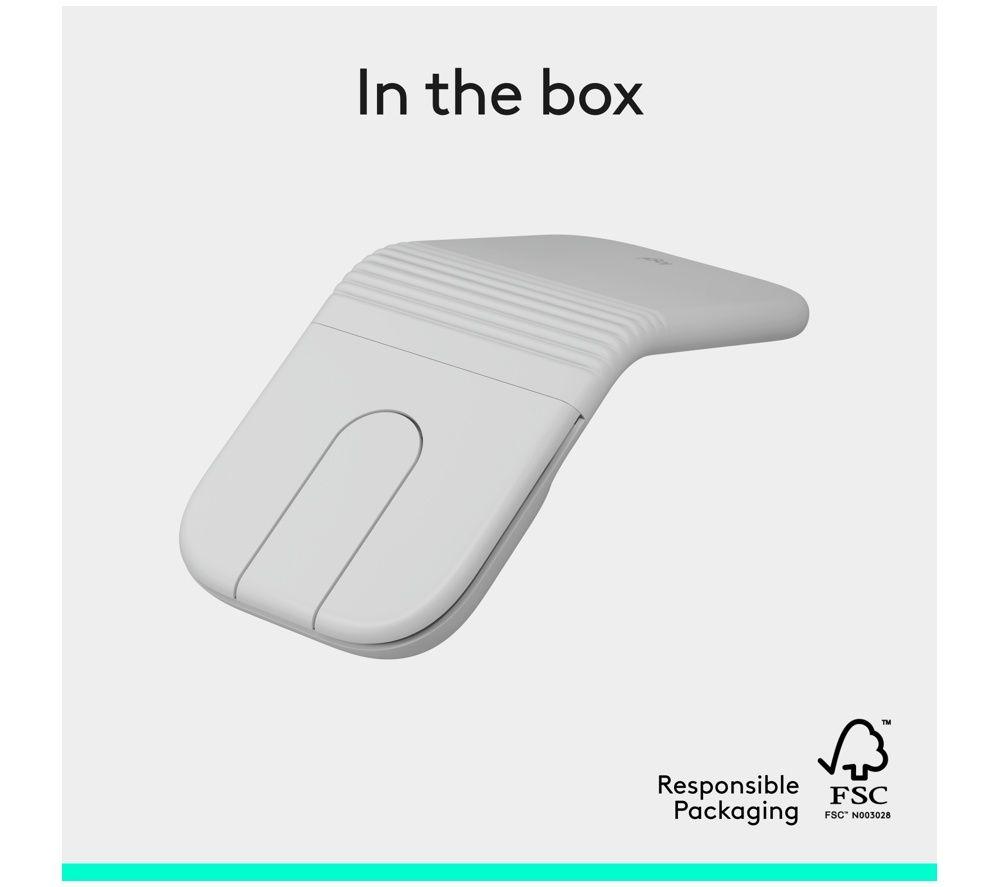 LOGITECH Mobi Fold Wireless Optical Mouse - Off White image number 3 of 6