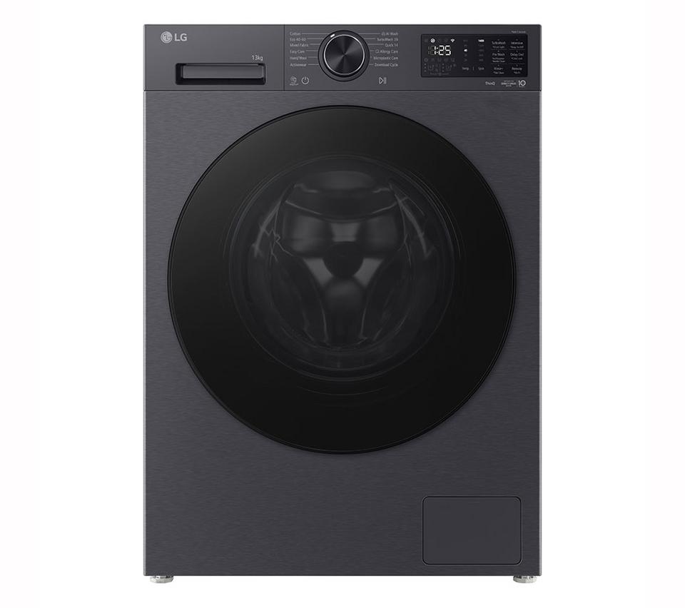 LG Series 5 AI Direct Drive F4X5013TBB 13 kg 1400 Spin Washing Machine - Matte Black