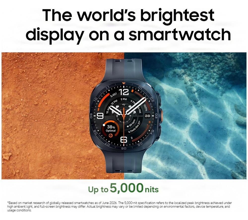 SAMSUNG Galaxy Watch Ultra2 LTE - Titanium Grey, 47 mm image number 4 of 13