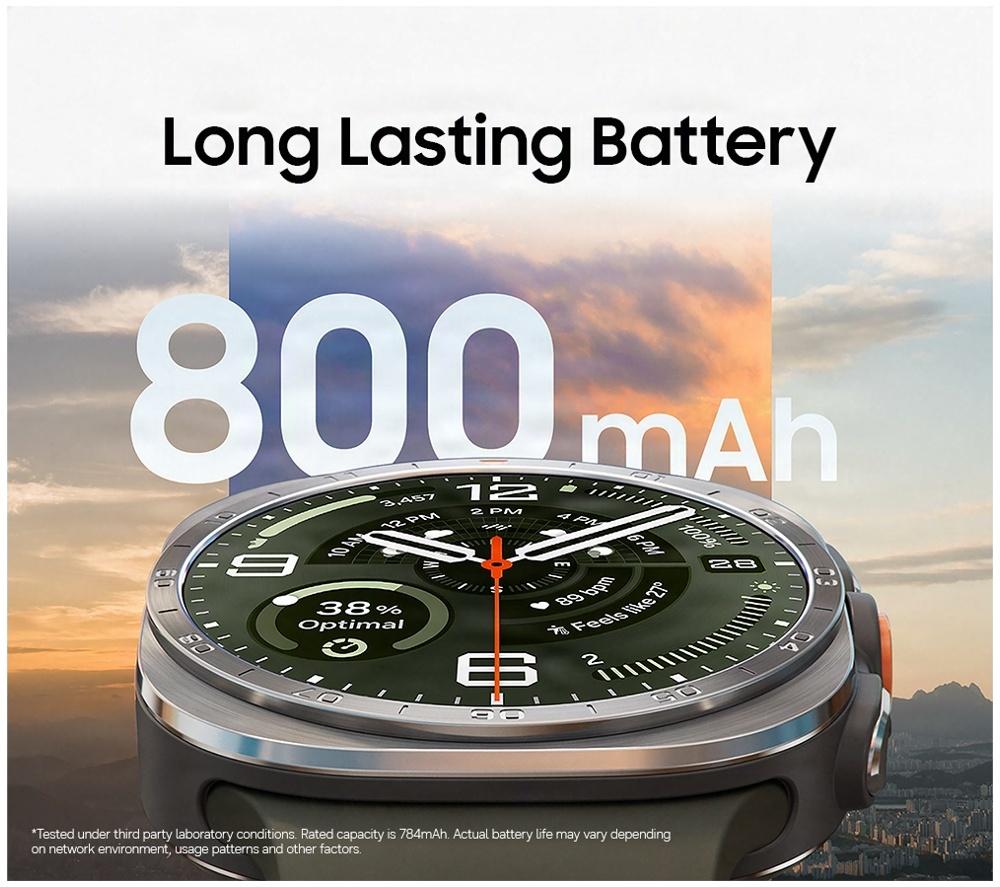 SAMSUNG Galaxy Watch Ultra2 LTE - Titanium Silver, 47 mm image number 3 of 13