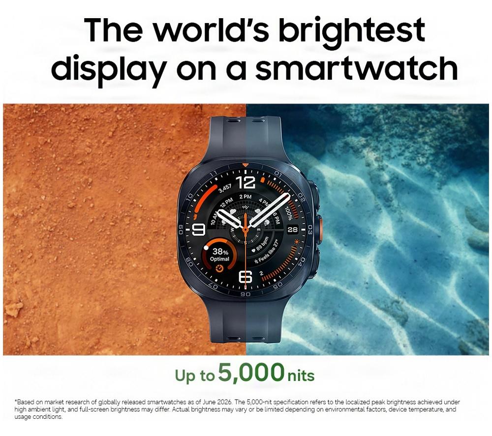 SAMSUNG Galaxy Watch Ultra2 LTE - Titanium Silver, 47 mm image number 4 of 13