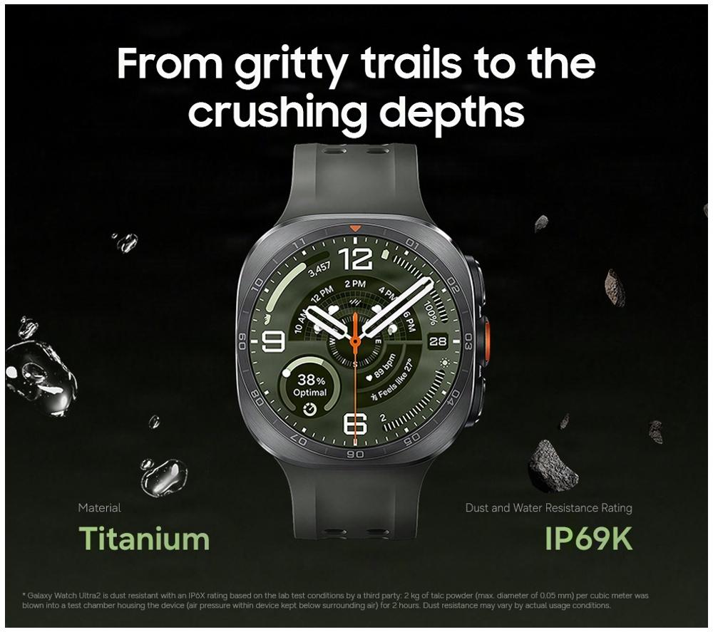 SAMSUNG Galaxy Watch Ultra2 LTE - Titanium Silver, 47 mm image number 5 of 13