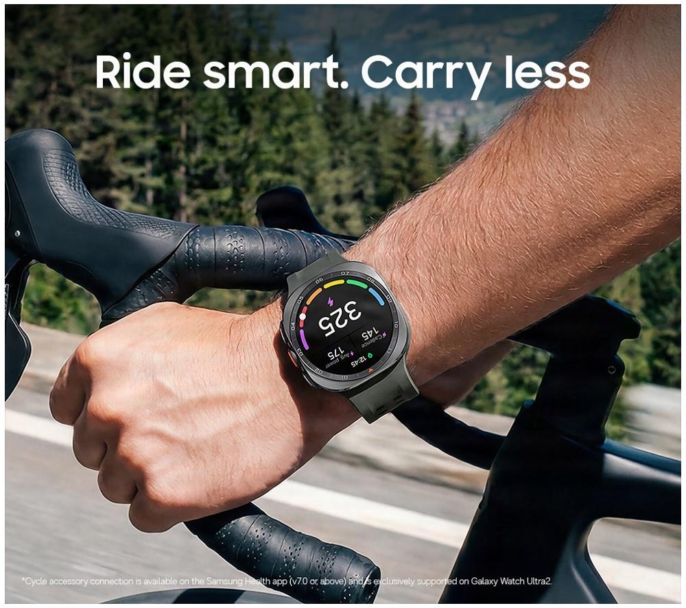 SAMSUNG Galaxy Watch Ultra2 LTE - Titanium Silver, 47 mm image number 8 of 13