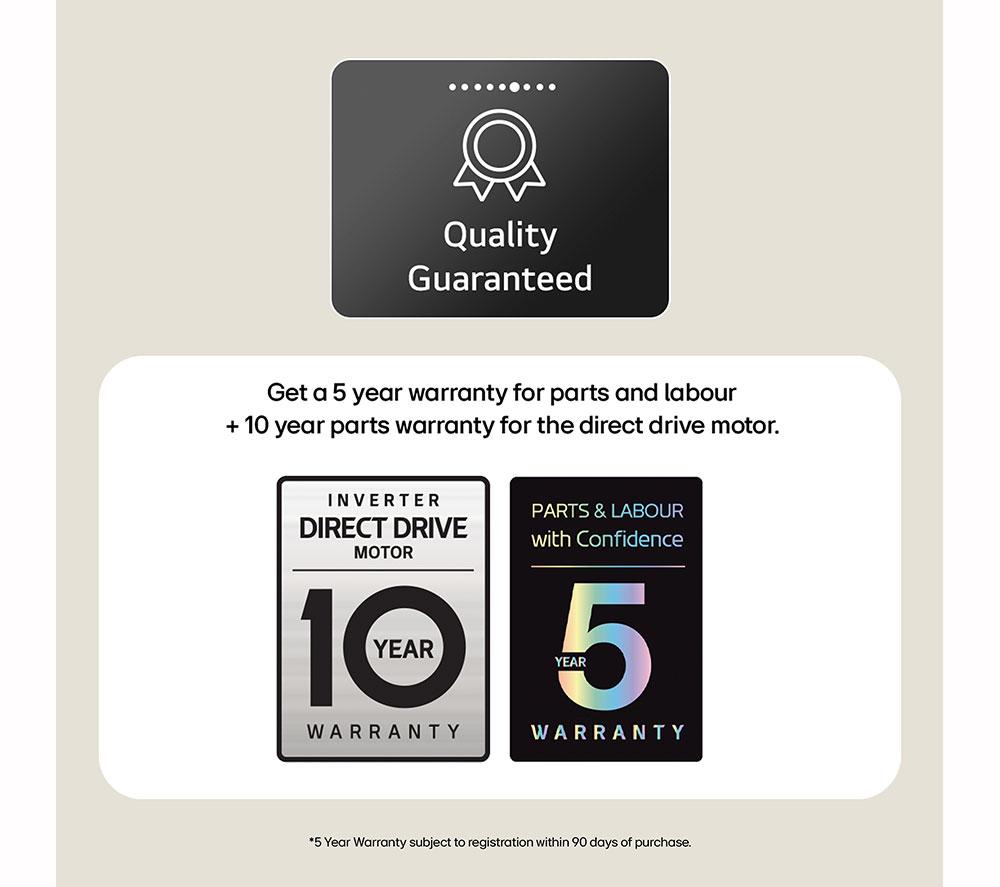 LG Series 5 AI Direct Drive W4X5016TBB 11 kg Washer Dryer - Black image number 7 of 11
