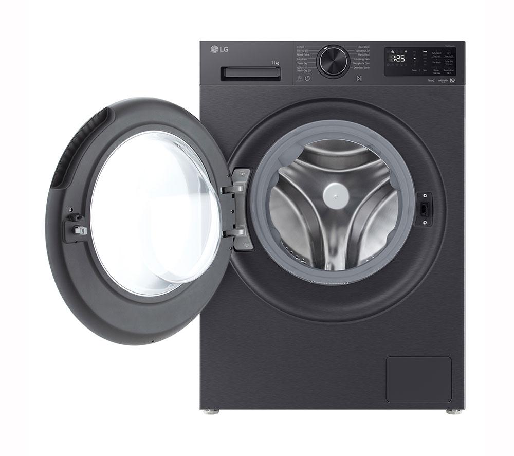 LG Series 5 AI Direct Drive W4X5016TBB 11 kg Washer Dryer - Black image number 9 of 11