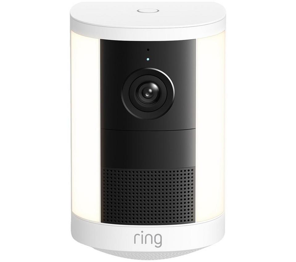 RING Spotlight Cam (2nd Gen) Retinal 2K WiFi Security Camera - Battery, White