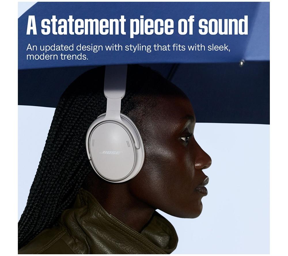 BOSE QuietComfort (2nd Gen) Wireless Bluetooth Noise-Cancelling Headphones - Black image number 2 of 10