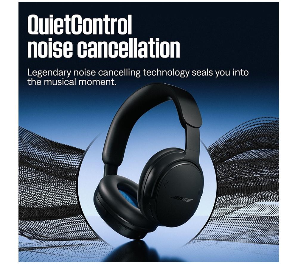 BOSE QuietComfort (2nd Gen) Wireless Bluetooth Noise-Cancelling Headphones - White Smoke image number 9 of 11