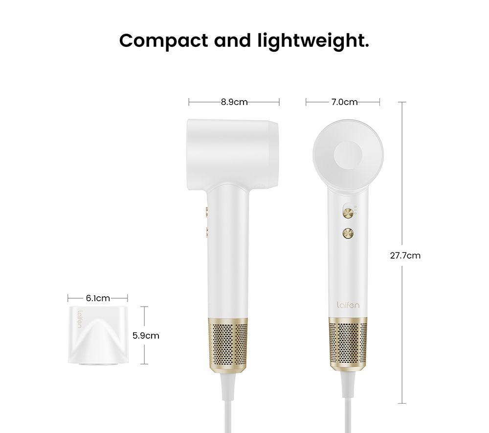 LAIFEN 1HD50-G-UK-PT-003 High Speed Hairdryer - Swift Premium White image number 5 of 6