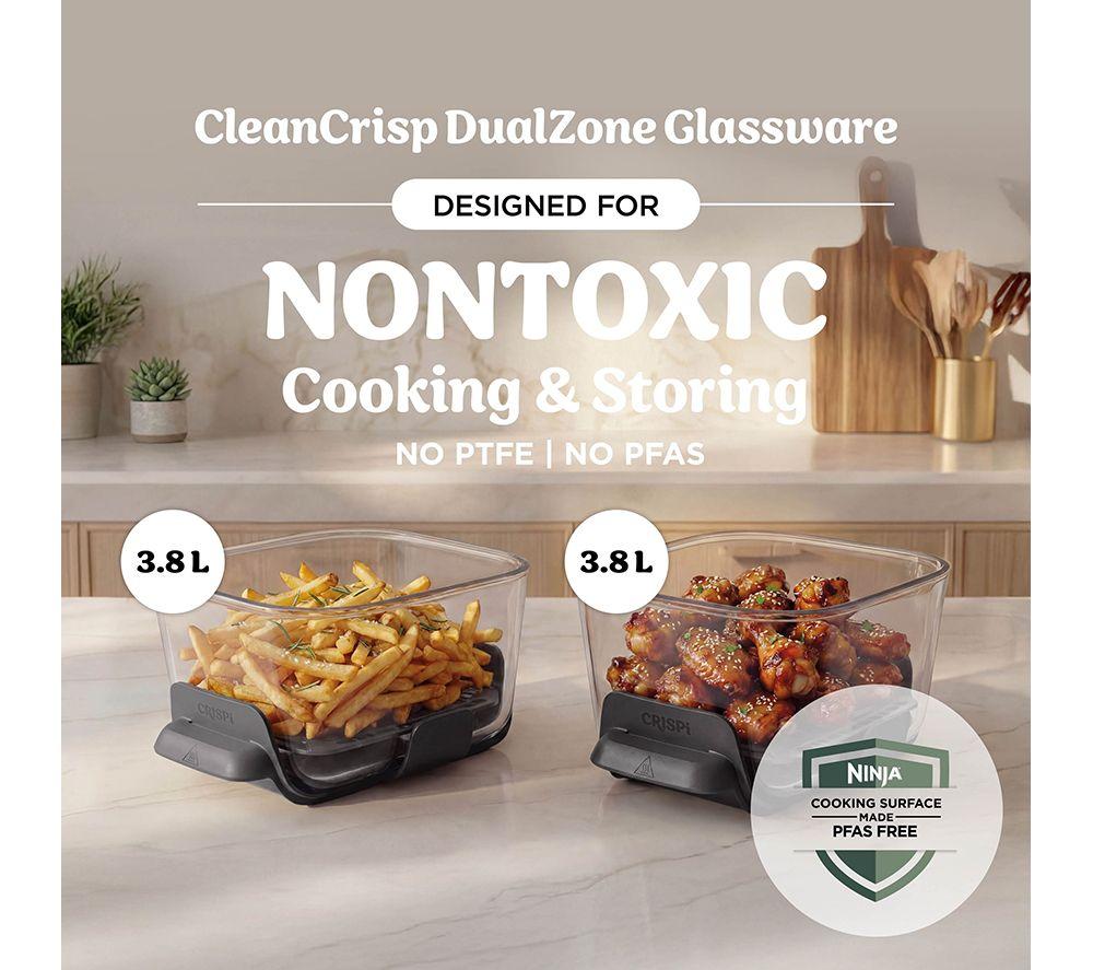 NINJA CRISPi DD102UKWH Dual Zone Glass Air Fryer - White image number 3 of 15