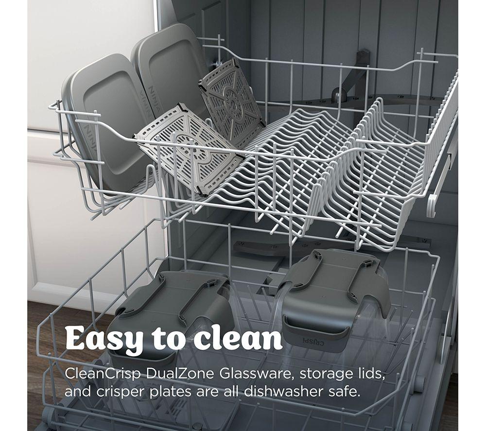 NINJA CRISPi DD102UKWH Dual Zone Glass Air Fryer - White image number 11 of 15