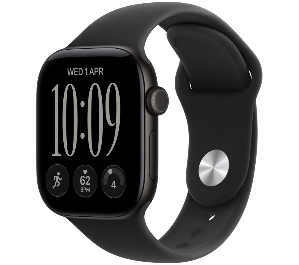 APPLE Watch Series 12 GPS 42mm Black Aluminum Case with Black Sport Band - S/M