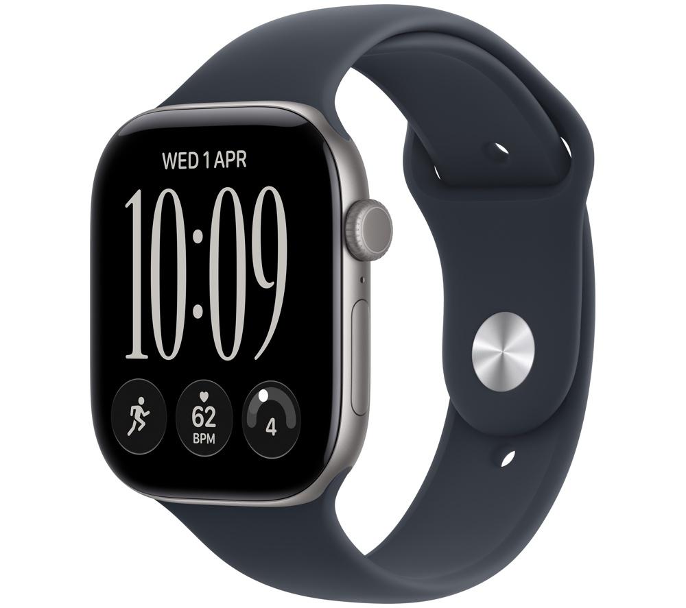 Apple Grey Watch Series 12 Gps 46Mm Space Aluminium Case With Navy Blue Sport Band Ml - Image 6