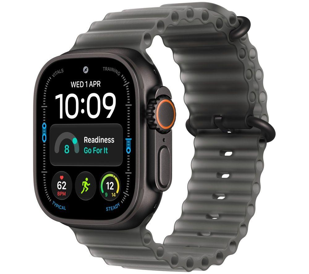 APPLE Watch Ultra 4 GPS  Cellular 49mm Black Titanium Case with Translucent Black Ocean Band
