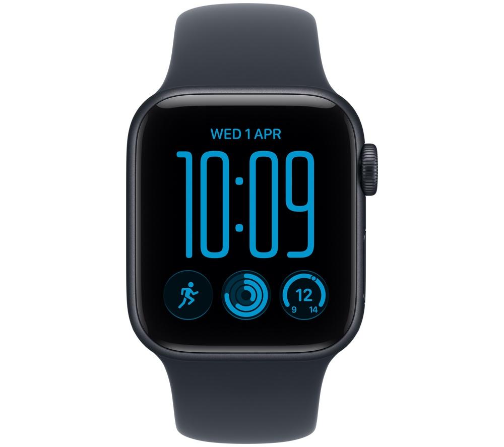 APPLE Watch SE 3 - 40 mm Midnight Aluminium Case with Navy Blue Sport Band, M/L image number 2 of 9
