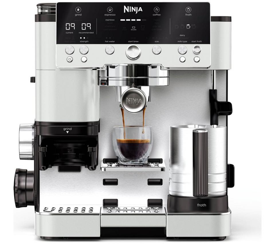 NINJA Luxe Café Premier Plus Series ES655UKWH Bean to Cup Coffee Machine - Oat White
