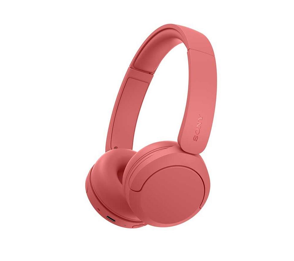 SONY WH-CH535 Wireless Bluetooth Headphones - Coral Red