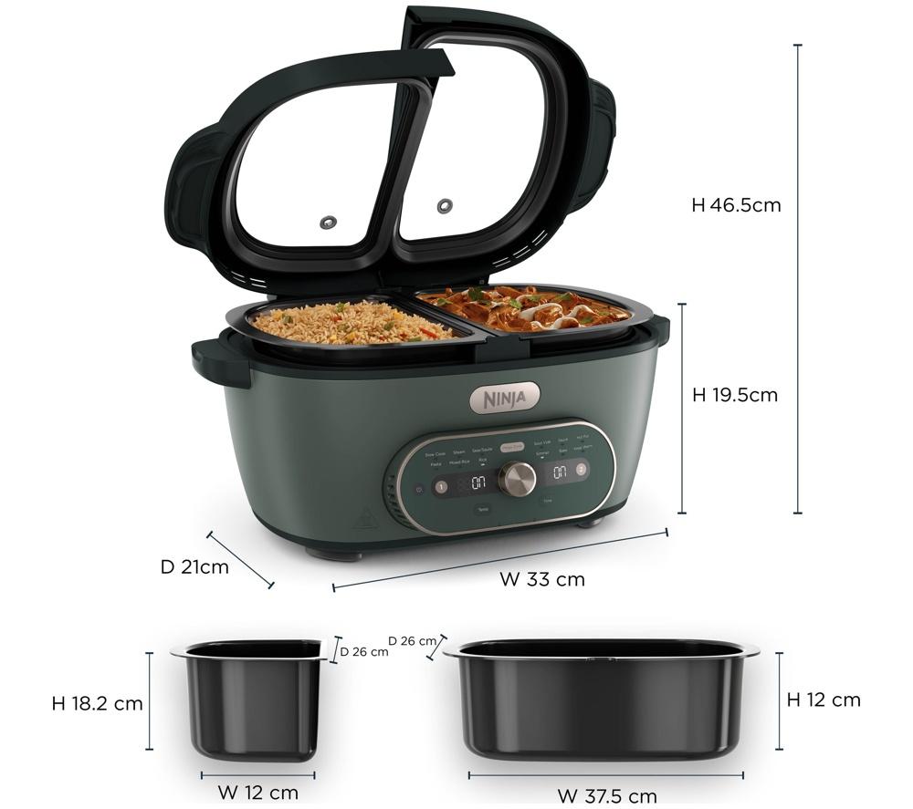 NINJA MZ1001UKGN7 MultiPot XL 11-in-1 Multi-Cooker - Vista Green image number 15 of 16