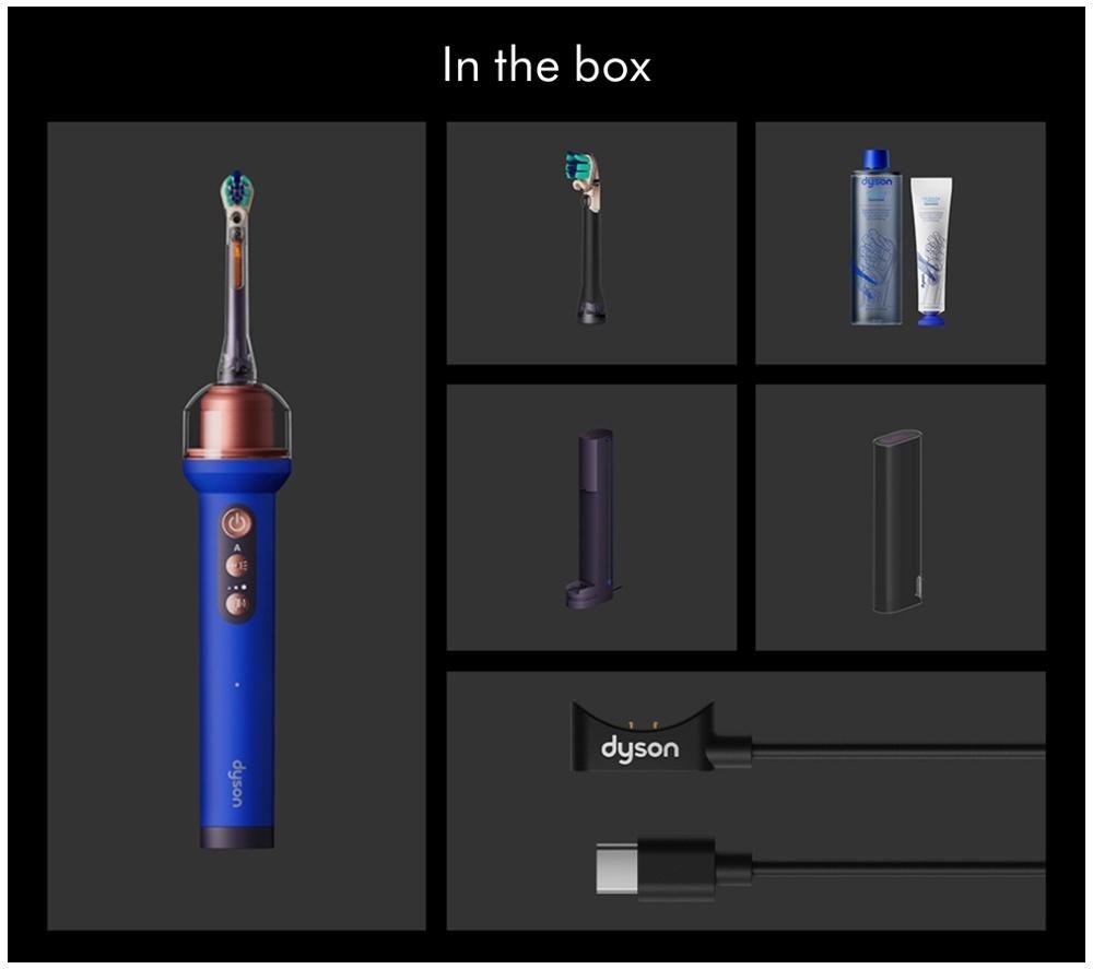 DYSON CameraJet Electric Toothbrush with Flosser - Ceramic Ultra Blue image number 9 of 12