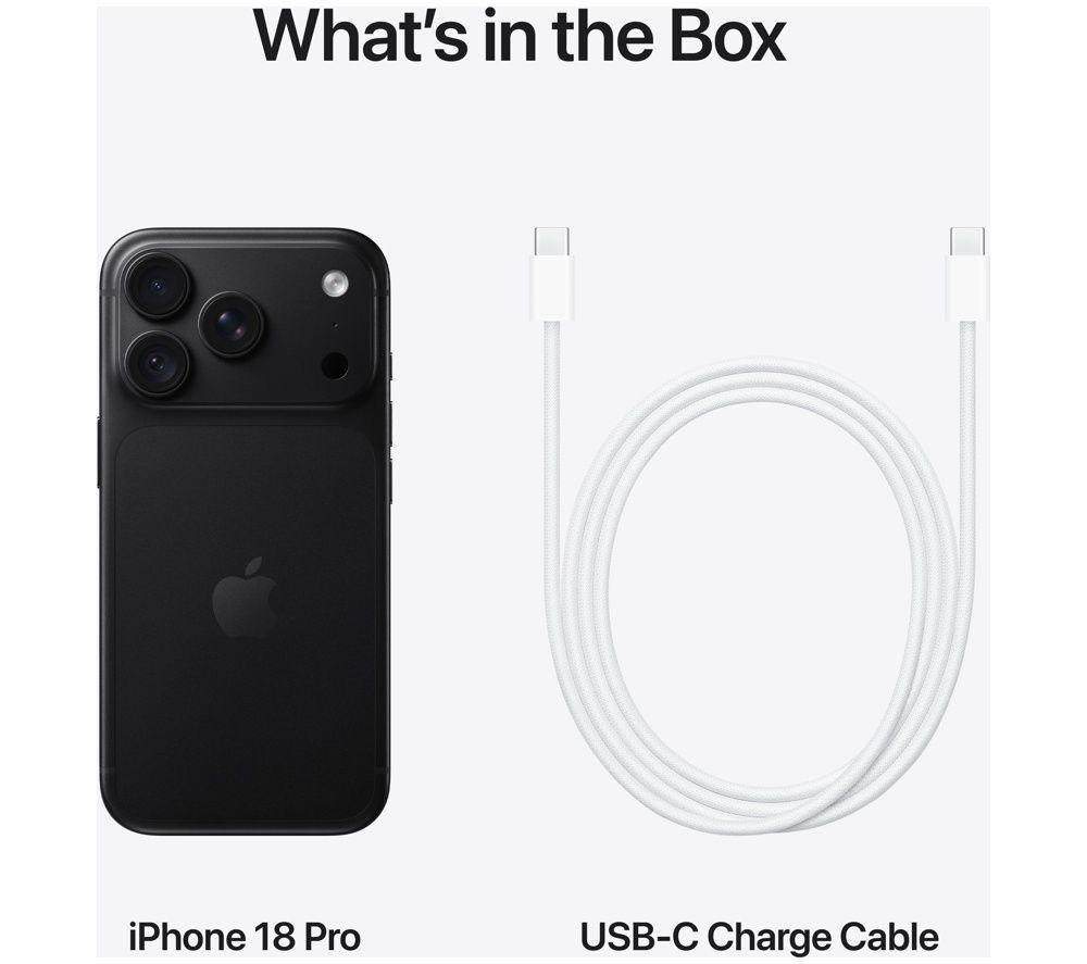 APPLE iPhone 18 Pro - 2 TB, Black image number 10 of 12