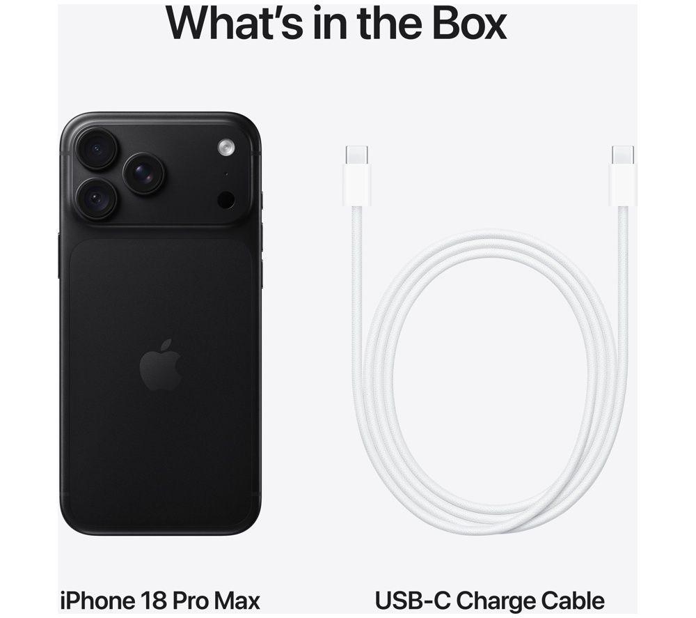 APPLE iPhone 18 Pro Max - 2 TB, Black image number 10 of 12
