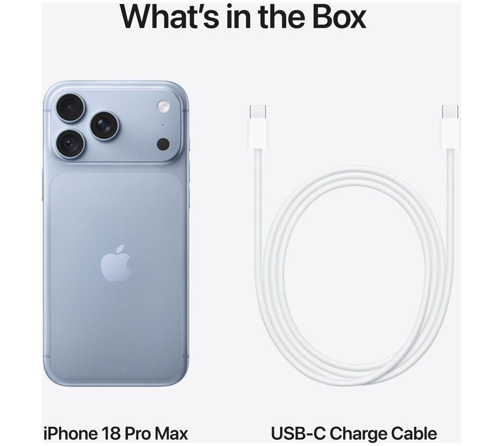 APPLE iPhone 18 Pro Max - 512 GB, Glacier image number 10 of 12
